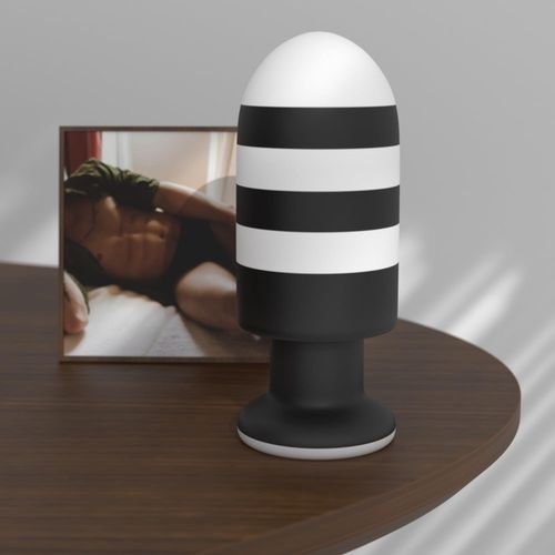 Zatyczka Analna Czarno-Biała Silikonowa Korek Analny Plug 19,5 Cm na Arena.pl