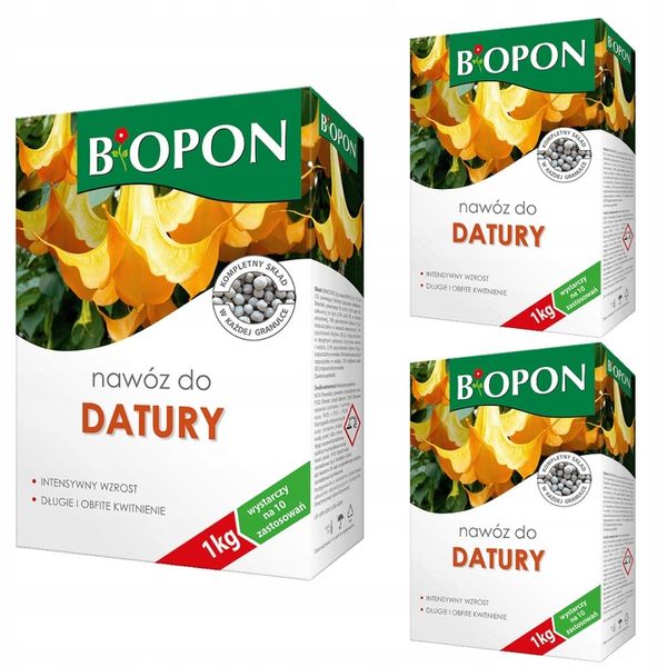 Nawóz Do Datury Bopon BiOPON Nawóz Granulowany Wieloskładnikowy Datura 3 kg zdjęcie 1