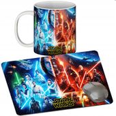 ZESTAW KUBEK + PODKŁADKA - STAR WARS VADER - PREZENT WIELE WZORÓW + IMIĘ