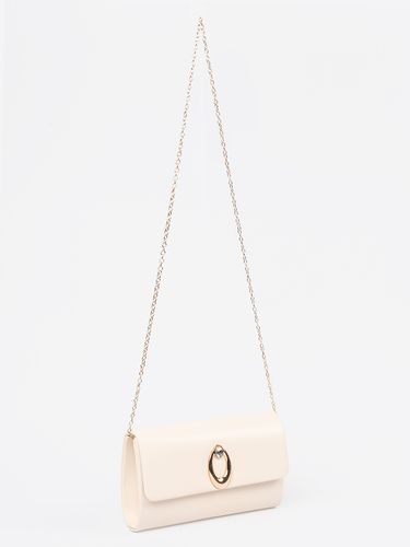 Kopertówka jasnobeżowa ze srebrnymi elementami Rozmiar: - one size na Arena.pl