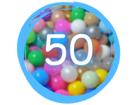 Plastikowe piłeczki do suchego basenu – 50 szt