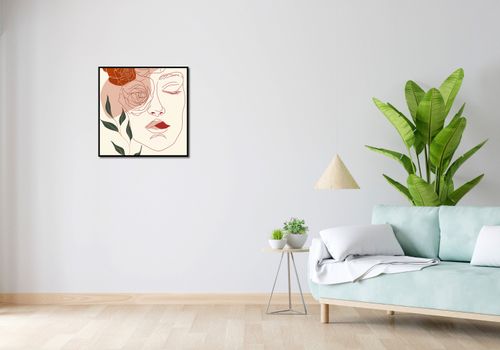 Plakat 60x60cm Beż i Twarz na Arena.pl