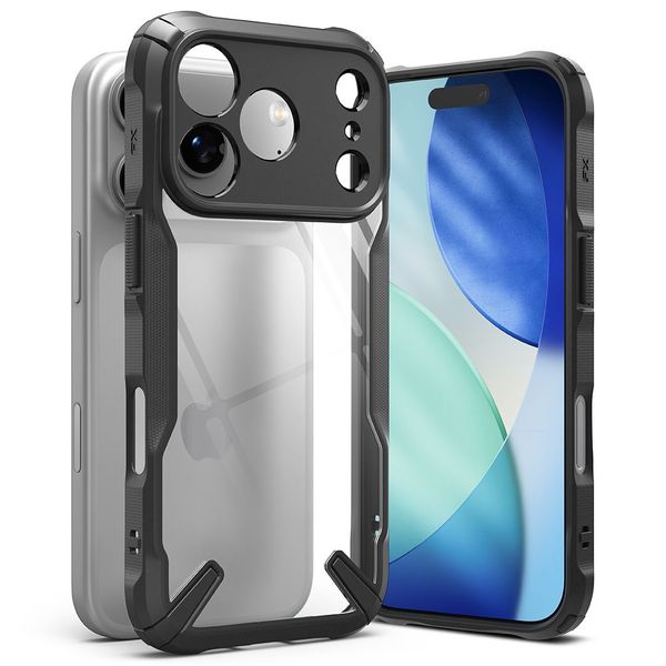 Etui Ringke Fusion X do iPhone 17 Pro Max Czarne zdjęcie 1