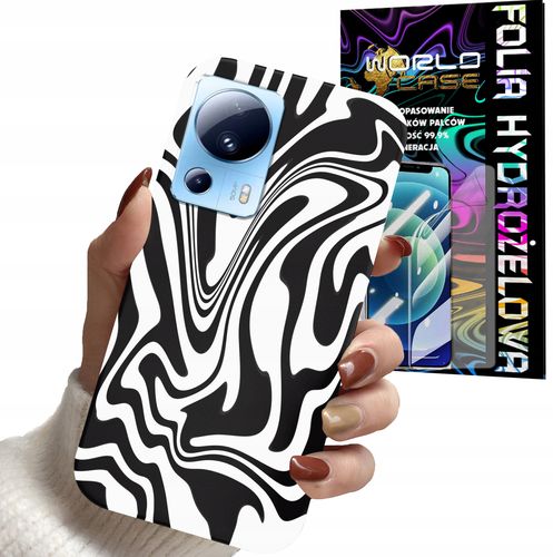 ETUI CASE DO XIAOMI 13 LITE - ABSTRAKCJA ZEBRA MODNE WZORY DLA KOBIET+FOLIA na Arena.pl