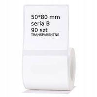 NIIMBOT Etykiety do B21 B3S TRANSPARENTNE 50*80mm