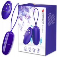 WIBRATOR DAMSKI WIBRUJĄCE JAJKO JAJECZKO DO POCHWY Z PILOTEM BEZPRZEWODOWE
