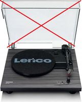 GRAMOFON LENCO LS-10 CZARNY SZARY VINYL RETRO TURNTABLE