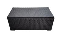 Skrzynia na poduszki czarny technorattan