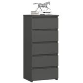 Komoda CL5 40 cm 5 szuflad - grafit szary