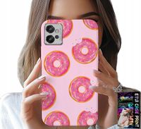ETUI DO MOTOROLA G32 - WZÓR Z PĄCZKAMI DONATAMI POLEWĄ CUKROWĄ