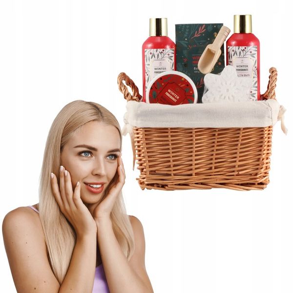 Aurora zestaw kosmetyków w koszu wiklinowym na prezent Grant 5 el żel krem zdjęcie 1