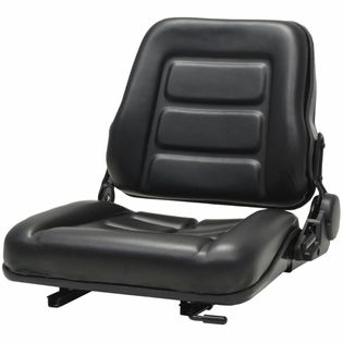 Fotel do ciągnika/wózka widłowego z regulowanym oparciem,czarny