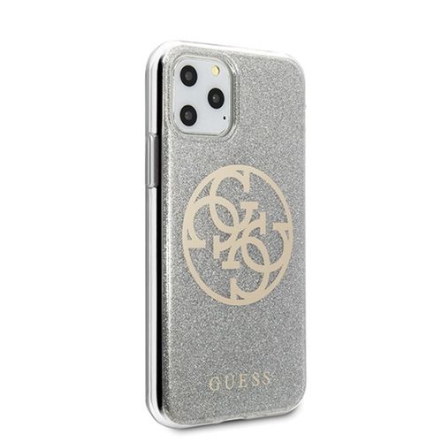 Guess Circle Glitter 4G - Etui do iPhone 11 Pro (Light Grey) na Arena.pl