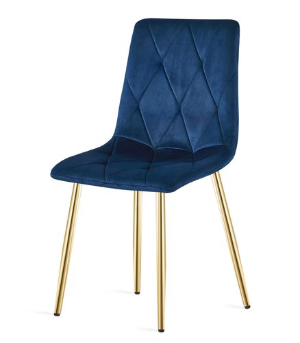 Krzesło LIBRA - granat aksamit / nogi kolor złoty x 1 na Arena.pl