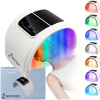 Maska Led na twarz Terapia fotonowa 7 kolorów+SPRAY-MGŁA Składana 100 diod