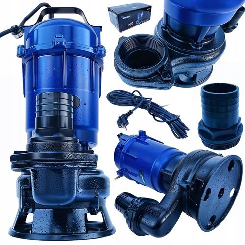 POMPA DO WODY BRUDNEJ SZAMBA Z ROZDRABNIACZ 3850W MOCNA ZATAPIALNA ADAPTER na Arena.pl