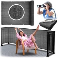 Solidna osłona balkonowa mata na balkon taras ogrodzenie płot 80 x 500 cm