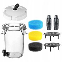 Duży PREFILTR ZEWNĘTRZNY EW-603 2,7L Do Akwarium Transparentny