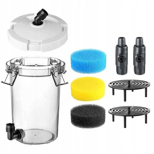 Duży PREFILTR ZEWNĘTRZNY EW-603 2,7L Do Akwarium Transparentny na Arena.pl