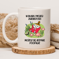 CHAMSKI KUBEK BEZ CENZURY | ŚMIESZNY PREZENT | DO PRACY BIURA DOMU | 330 ml