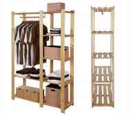 Emaga Regał na ubrania garderoba drewniany 170X110X38 5p