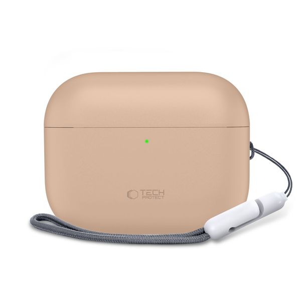 tech-protect silicone apple airpods pro 3 caffe latte zdjęcie 3