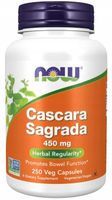 NOW Foods Cascara Sagrada Szakłak Jelita Zaparcia Wątroba 450mg 250 vcaps