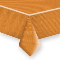 Obrus papierowy pomarańczowy w białe kropki 120x180 cm