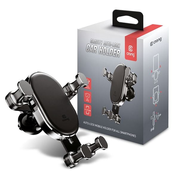 ND38_CRG-CH5-BLK Crong Gravity Auto-Lock Car Hold zdjęcie 3
