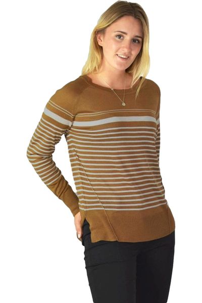 Next Brązowy Asymetryczny Sweter w Pasy - 34 / XS zdjęcie 3