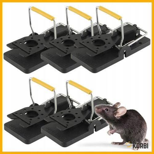 10x SILNA KLASYCZNA PUŁAPKA ŁAPKA NA MYSZY SZCZURY GRYZONIE MYSZOŁAPKA na Arena.pl