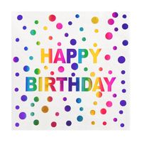 serwetki papierowe happy birthday 33x33cm/10 szt