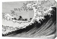 Obraz 70x50cm One Hundred Views of Mount Fuji, Hokusai Vintage do Salonu