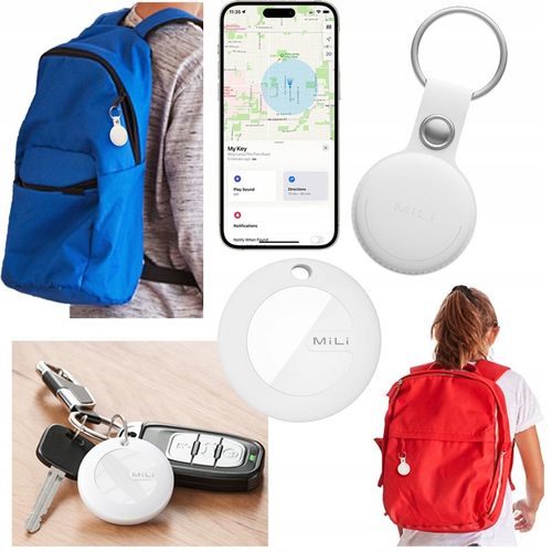 Lokalizator GPS MiTag MiLi do iOS + Etui Brelok do plecaka kluczy dla psa na Arena.pl