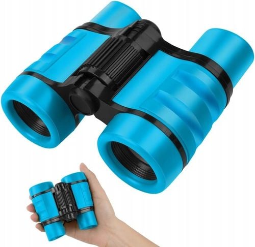Lornetka dla dzieci 4x30 zabawka turystyczna do obserwacji niebieska na Arena.pl