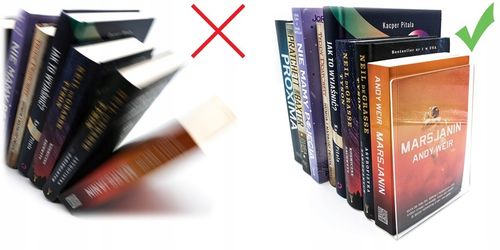 6x Podpórka podstawka stojak do książek z Plexi Przezroczystej na Arena.pl