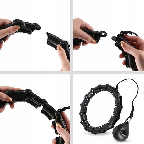 ZESTAW HULA HOP HHW02 Z WYPUSTKAMI I OBCIĄŻNIKIEM HMS + PAS BR163 na Arena.pl