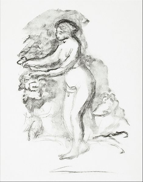 Femme au cep de vigne, Pierre-Auguste Renoir - plakat 59,4x84,1 cm zdjęcie 1