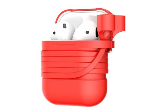 Baseus etui 2w1 pasek strap do Apple Airpods case Red na Arena.pl