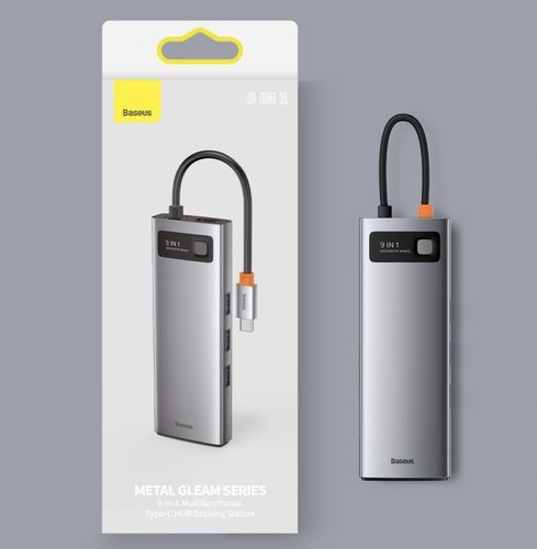 BASEUS ADAPTER HUB USB-C 3xUSB HDMI 9w1 RJ45 SD na Arena.pl