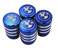 BMW nakrętki na wentyle ALUMINIOWE kapturki BMW wentylki 4szt. NIEBIESKIE