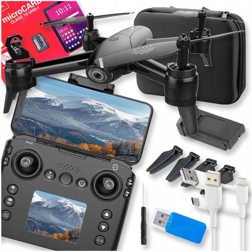 DRON WIFI KAMERA RC ZABAWKA ZDALNIE STEROWANY 2,4GHZ FPV LED HD DWIE KAMERY na Arena.pl