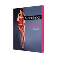 Czerwone Rajstopy Strip Panty 151 - Gabriella 636 M/L
