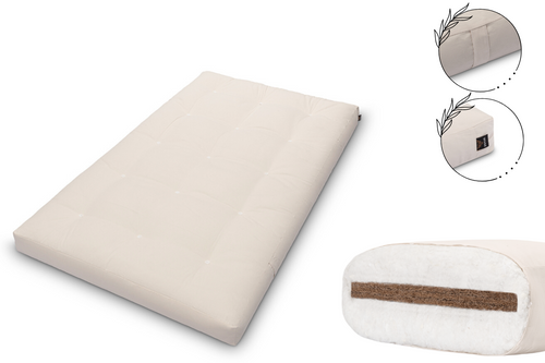 Materac 120x200 z kokosem - Pascall Futon Medium Coco - Ecru na Arena.pl