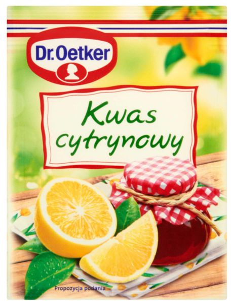 DR OETKER Kwasek Cytrynowy 20g zdjęcie 1