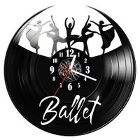 Zegar ścienny z płyty winylowej Balet 243.14
