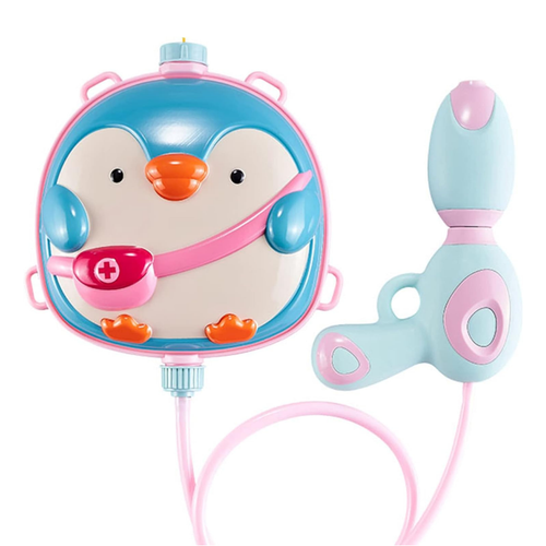 Pistolet Na Wodę Z Plecakiem Pingwin Duży Zbiornik Regulowany Pistolet 302Y na Arena.pl