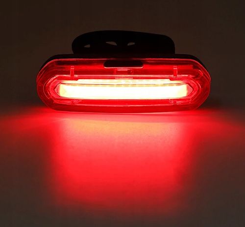 LAMPKA ROWEROWA TYLNA LAMPA NA ROWER AKUMULATOR TYŁ COB USB MOCNA 120LM ABS na Arena.pl
