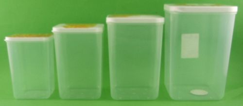 ZESTAW KOMPLET 4 POJEMNIKÓW DO ŻYWNOŚCI KUCHENNYCH na Arena.pl