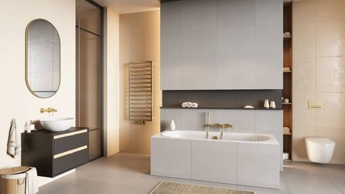 Luqa umywalka nablatowa 40 cm okrągła, biały połysk na Arena.pl